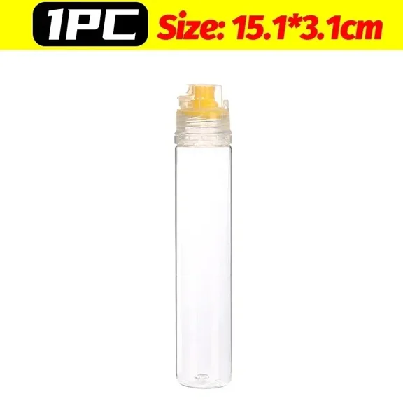 Shijinpojj 1/10PCS 90ml Clear Honey Squeeze Bottles Portable Salad Ketchup Dispensers Kitchen Non-Drip Fillable Seasoning Storage Container