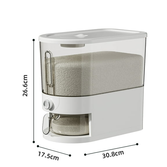 Shijinpojj 20/10KG Automatic Rice Dispenser Insect-Proof Sealed Grain Storage Dispenser Keep Dry Fresh Kitchen Grain Container