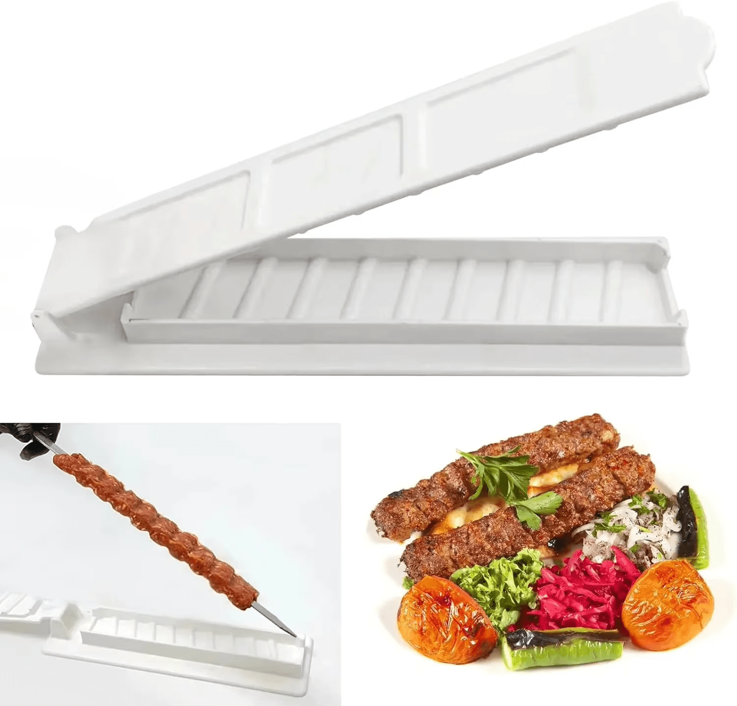 Shijinpojj Row Kebab Maker Bbq Meat Skewer Machine Kebab Press Maker ...