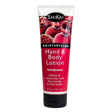 Shikai All Natural Moisturizing Hand And Body Lotion, Pomegranate - 8 Oz, 3 Pack