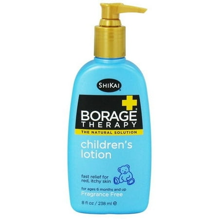 Shikai Borage Dry Skin Therapy Natural Formula Lotion For Childrens - 8 Oz, 3 Pack