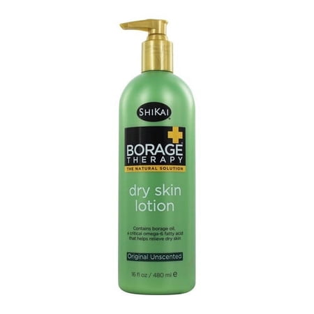 Shikai Borage Therapy Dry Skin Lotion, Unscented, 16 Oz, 2 Pack