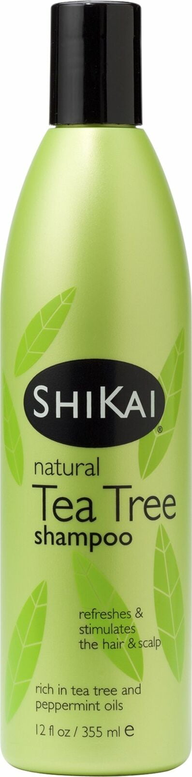 Shikai Natural Tea Tree Shampoo, Refreshes Hair & Scalp, 12 oz, 4-Pack