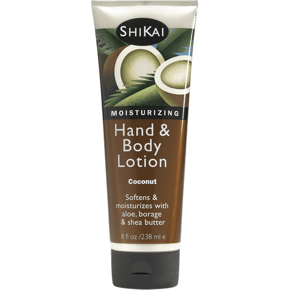 ShiKai Hand & Body Lotion Sandalwood Daily Moisturizer with Aloe Vera & Vitamin E for Dry, Cracked Skin (8 oz)