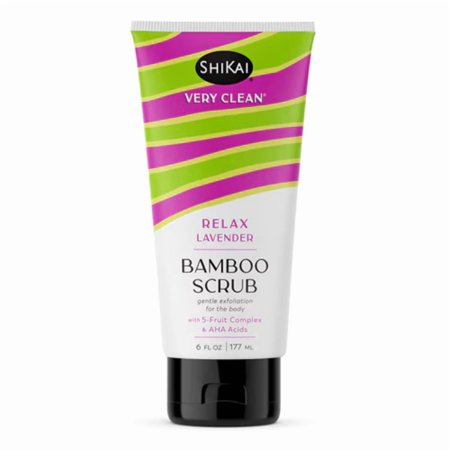 Shikai Very Clean Relax Bamboo Scrub Lavender 6 oz Liquid