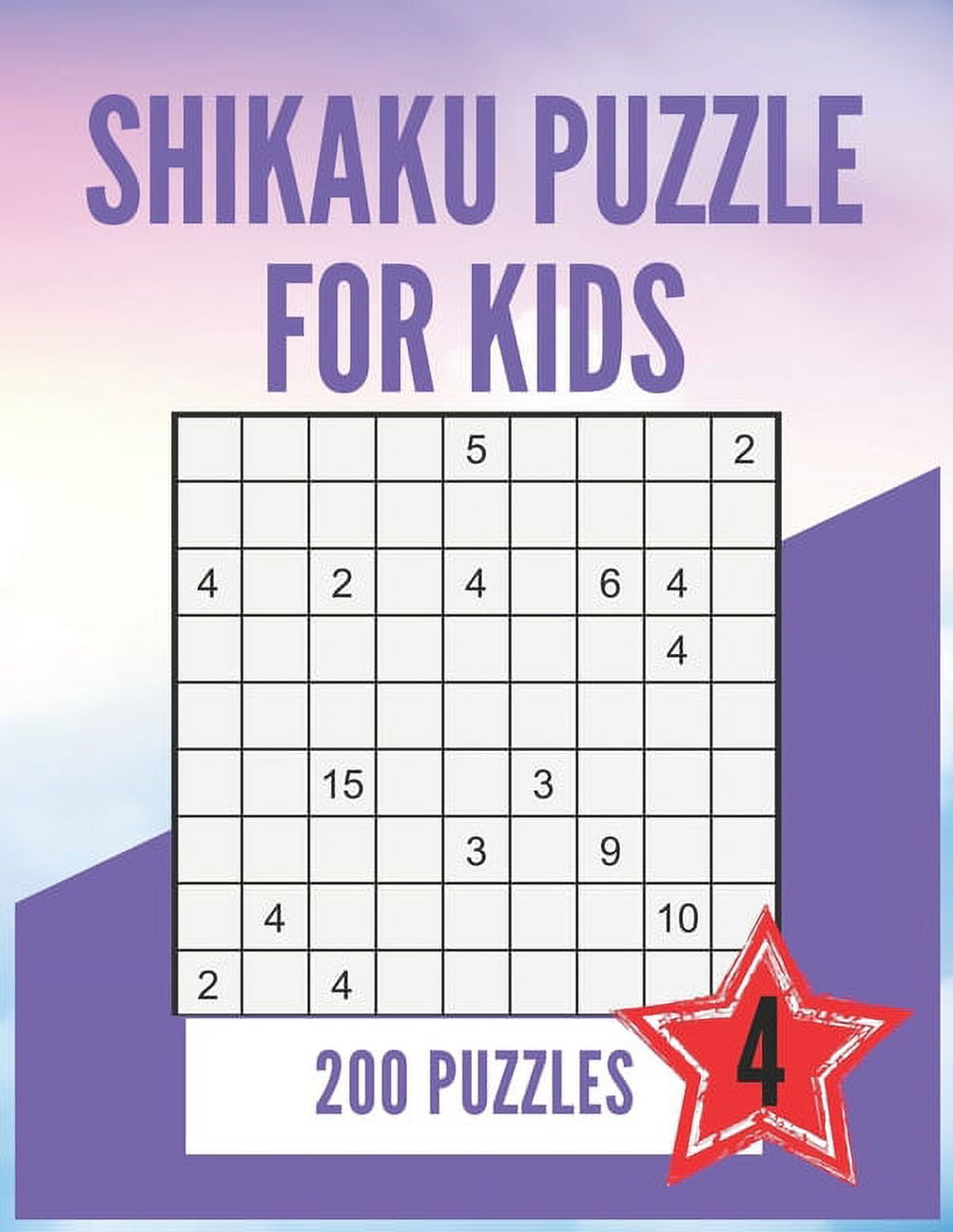 Shikaku Puzzle : 200 Puzzles for Kids Ages 9-12, Large Print Easy Japan ...