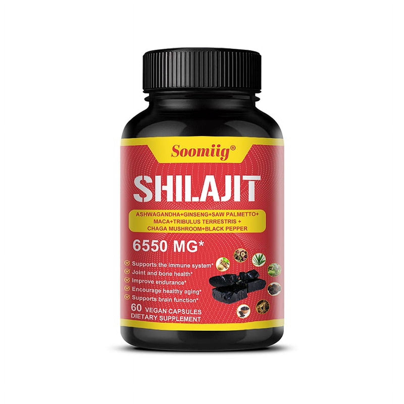 Shilajit 151 Extract, Ashwagandha, Saw Palmetto, Black Pepper,Supports