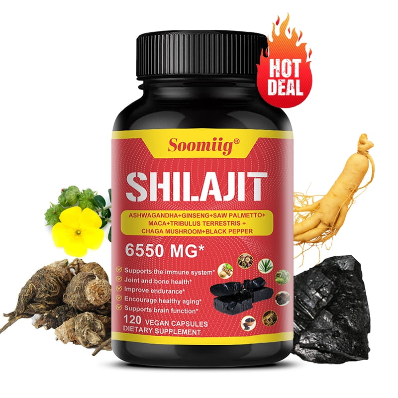 Shilajit 151 Extract, Ashwagandha, Saw Palmetto, Black Pepper,Supports Immune System,Joint and