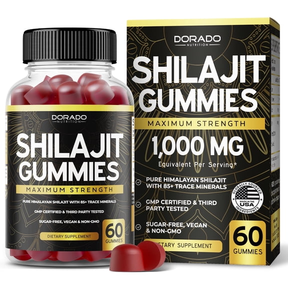 Shilajit Gummies 1000mg Pure Himalayan (60 Gummies)
