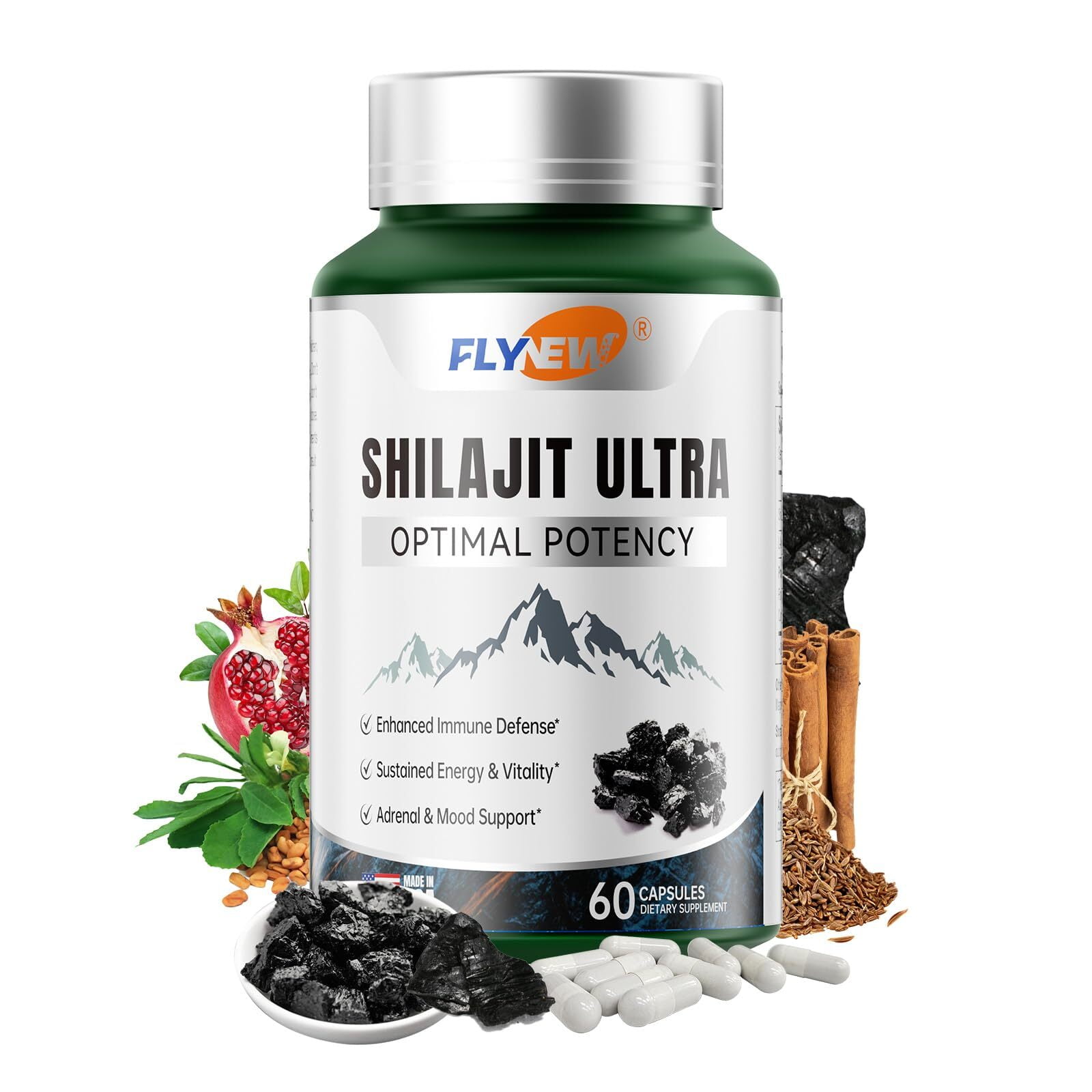 Résine Shilajit OEM Avec Cuillère Oligo-éléments Dérivés De Plantes Et Acide Ful - Foto 12
