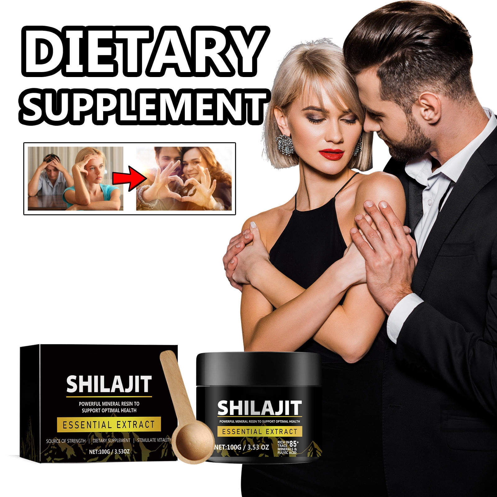 Shilajit Pure Organic Shilajit Resin Gold Grade Shilajit Supplement Natural Shilajit Resin With 85+ Fulvic For Focus Energy Immunity 50 Gram