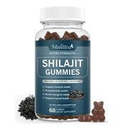 Shilajit Supplement Gummies, Pure Himalayan Shilajit 800mg 60 Gummies For Energy, Immune Support, and Cognitive Function