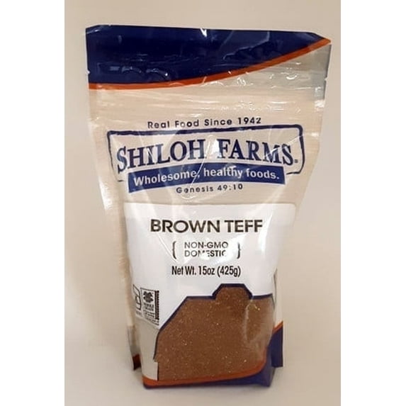 Shiloh Farms Brown Teff - 15 oz Pack of 3