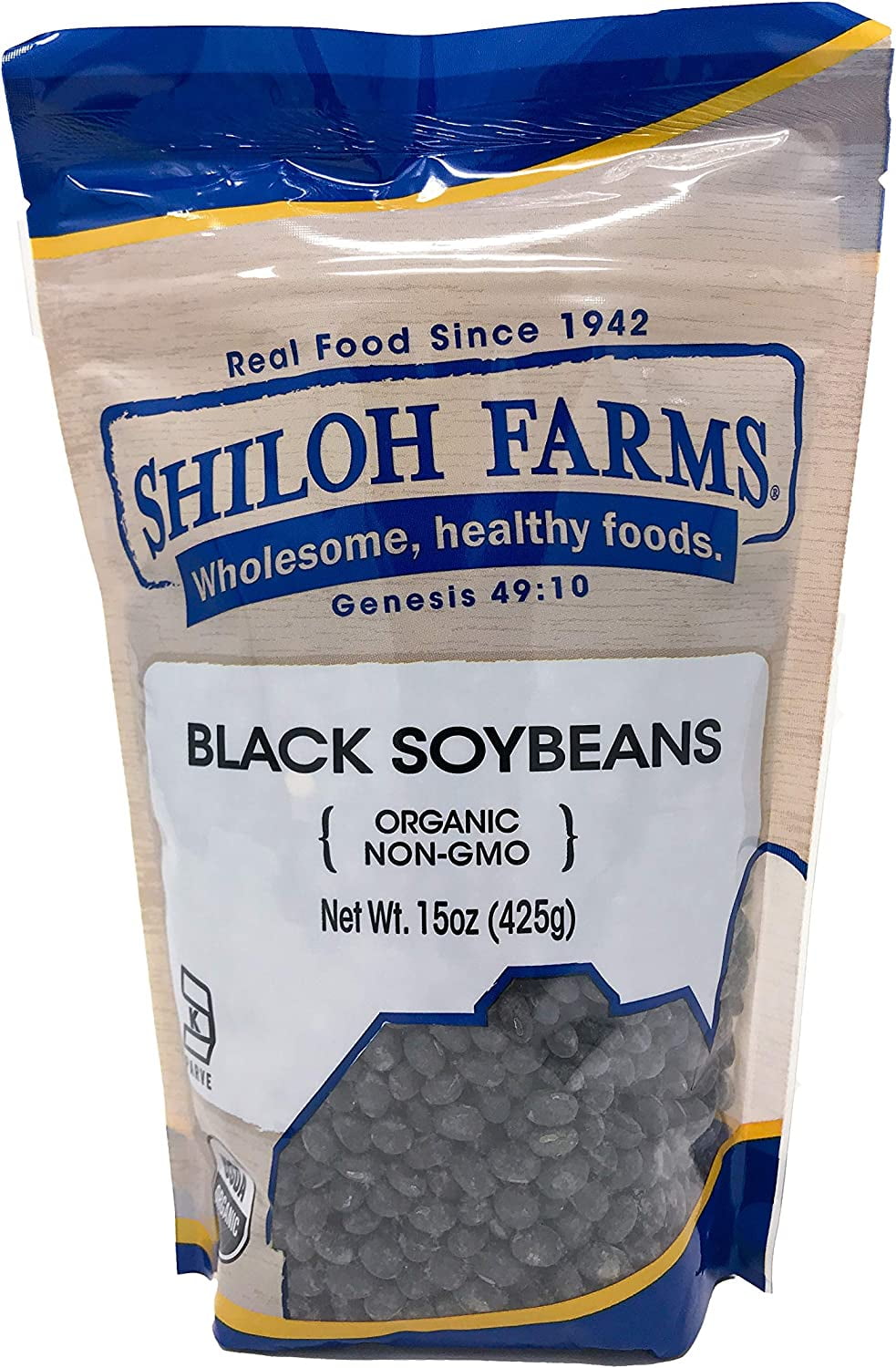 Shiloh Farms Organic Black Soybeans 15 oz