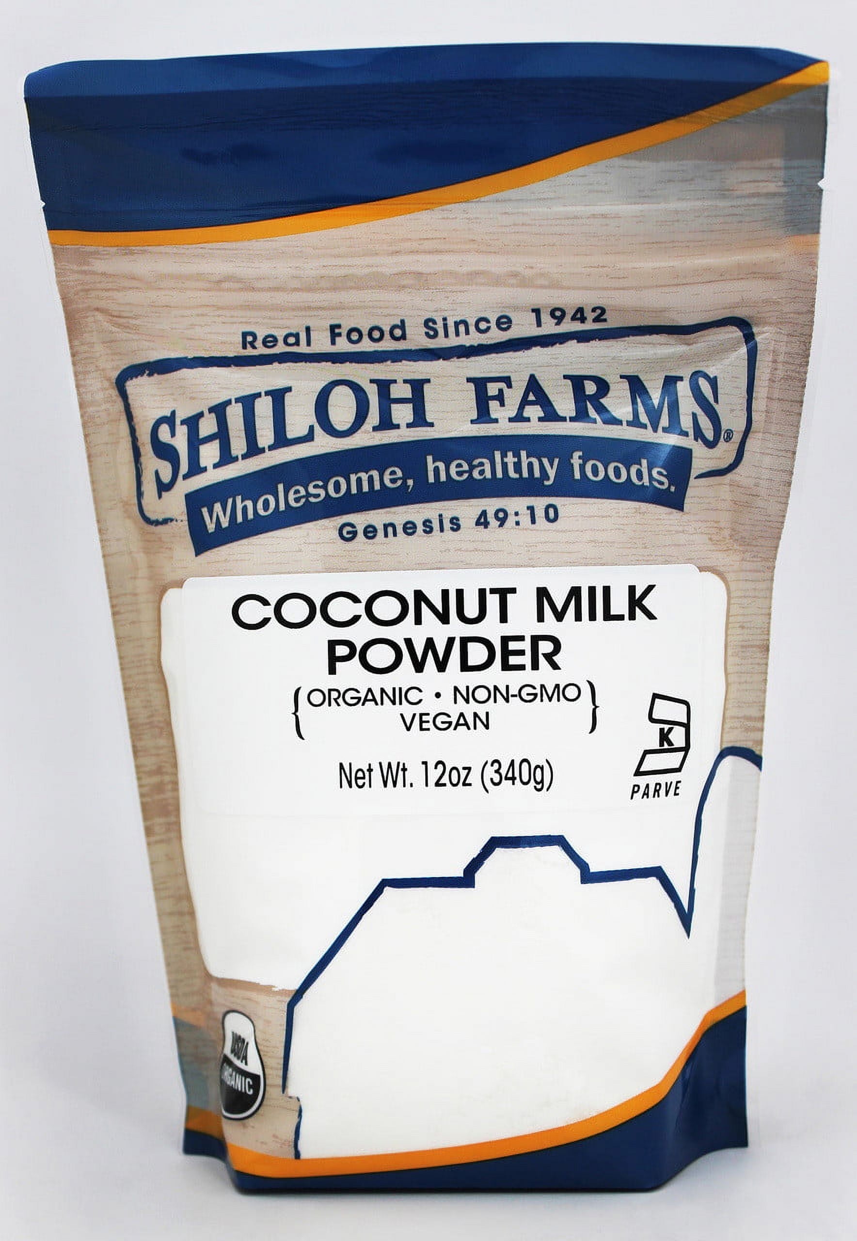 Shiloh Farms Organic Coconut Milk Powder - 12 oz Pack of 4