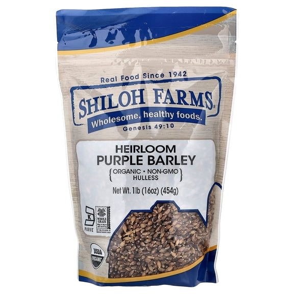 Shiloh Farms Organic Heirloom Purple Barley, 16 oz (454 g)