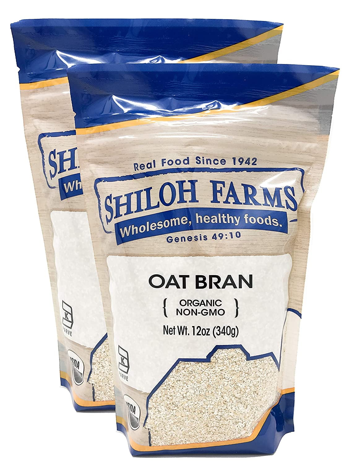 Shiloh Farms - Organic Oat Bran 12 oz. Bag - 2 Pack