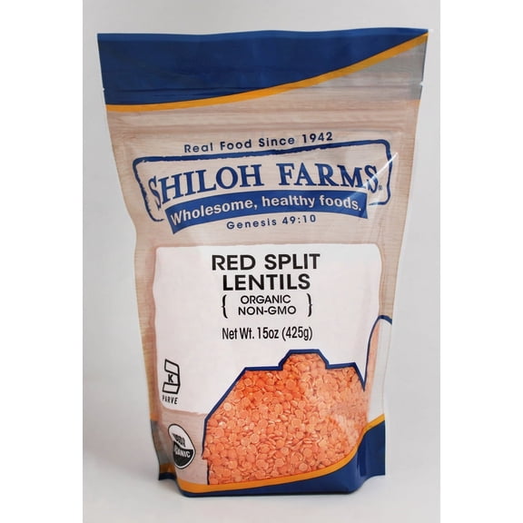 Shiloh Farms Organic Red Split Lentils 15 oz
