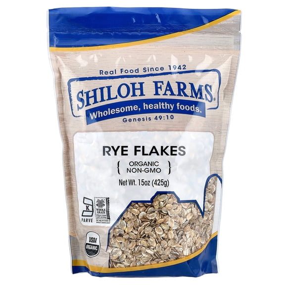 Shiloh Farms Organic Rye Flakes, 15 oz (425 g)