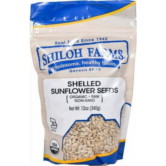 Shiloh Farms Organic Sunflower Seeds Shelled -- 12 oz