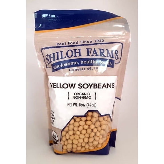Shiloh Farms Organic Yellow Soybeans 15 oz Pack of 2