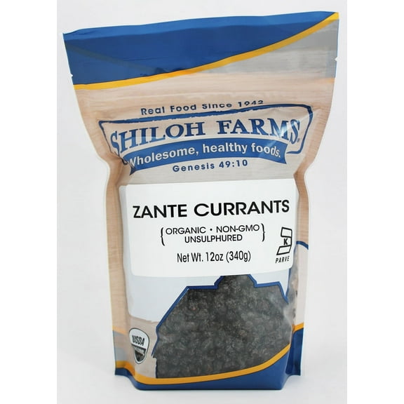 Shiloh Farms Organic Zante Currants - 12 oz Pack of 4