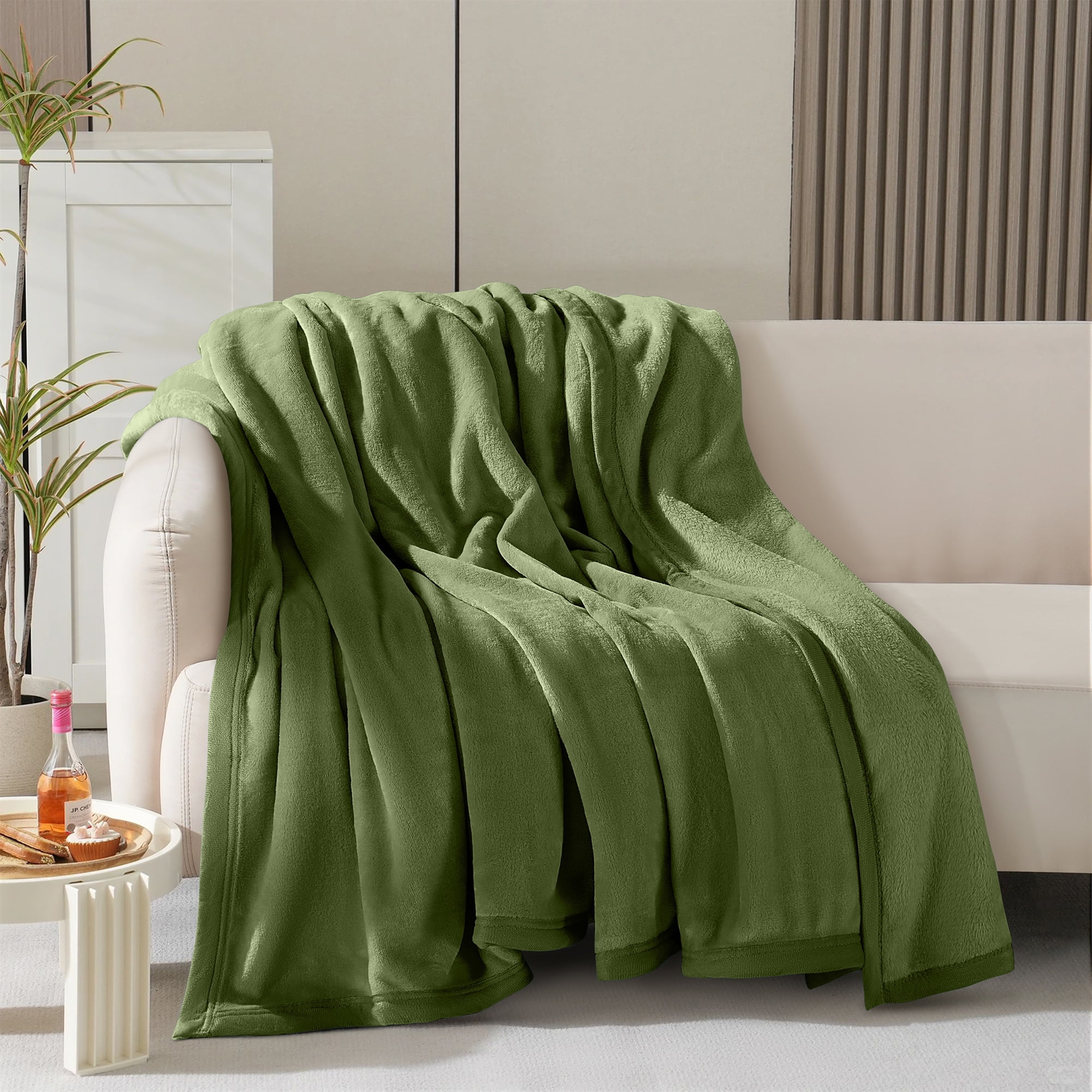 Shilucheng King Size Fleece Blankets, All Season Luxury Lightweight