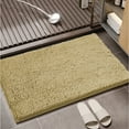 thumbnail image 1 of Shilucheng Luxury Chenille Bath Rug, Non-Slip Soft Absorbent Bath Mats (Beige，24"x36"), 1 of 7