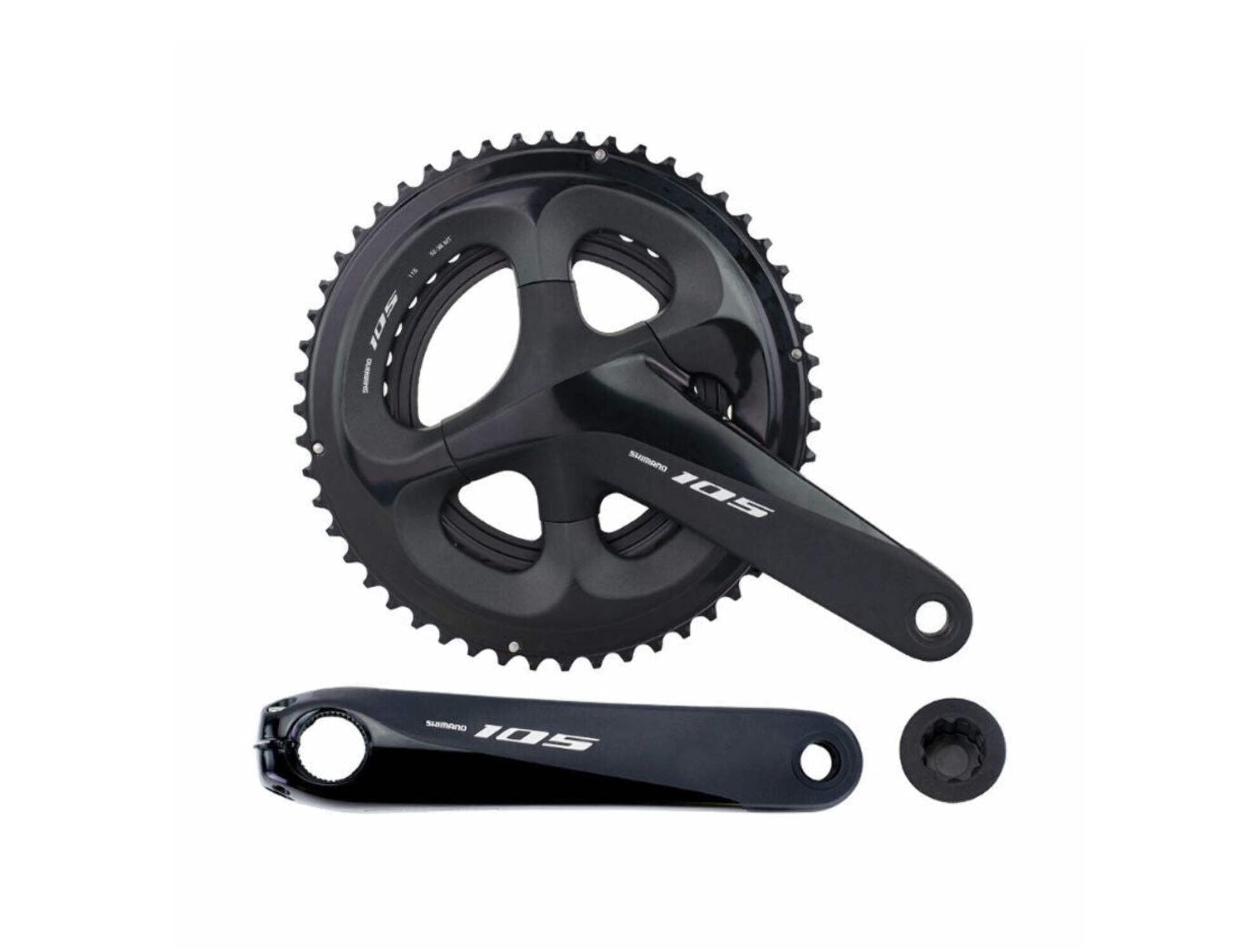 Shimano 105 FC-R7000 Crankset 160mm 11-Speed 50/34t 110 BCD Black