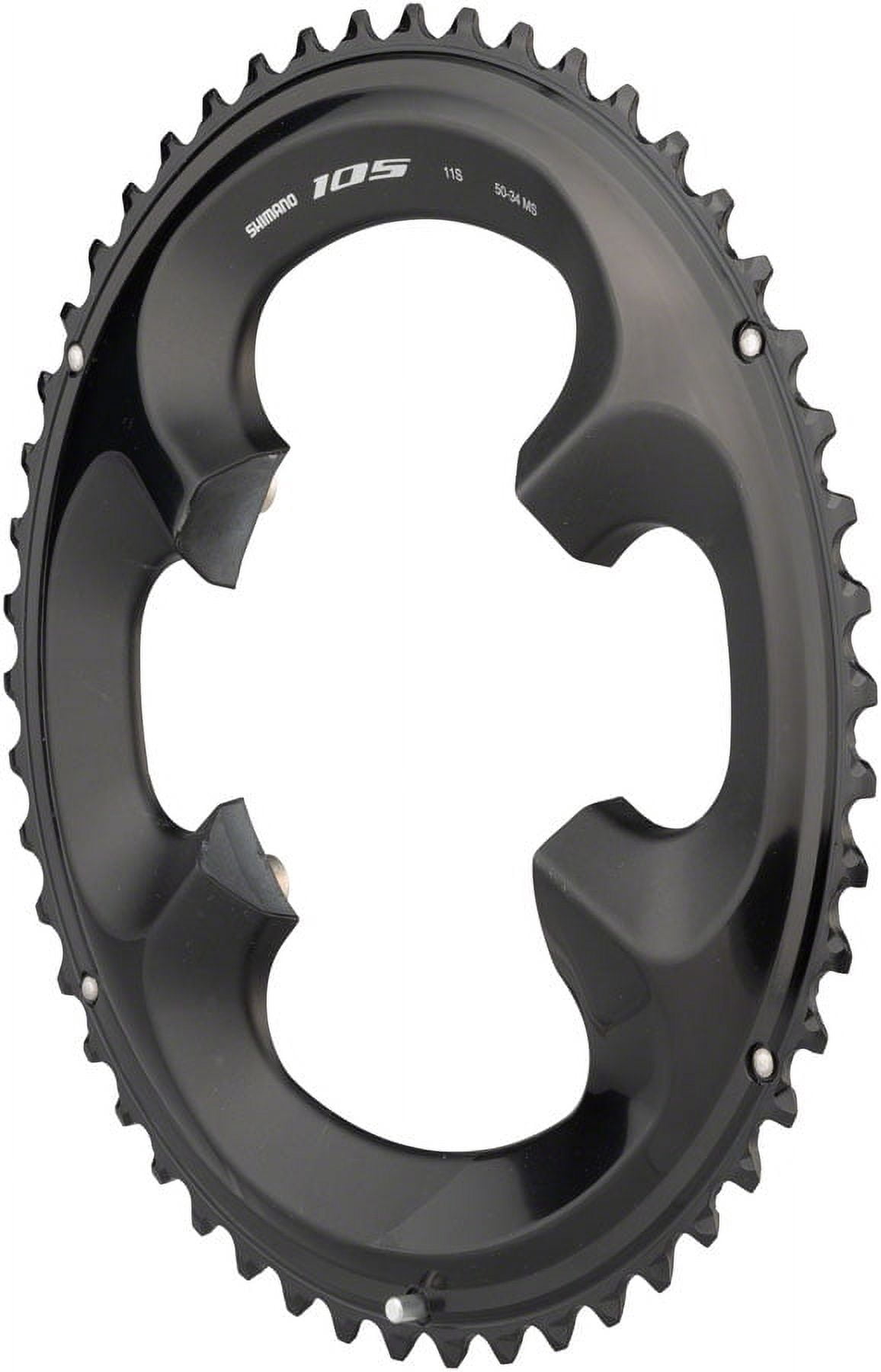 Shimano 105 ST-R7000 Chainring- Black Tooth Count: 50 Chainring BCD ...