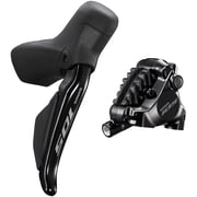 Shimano 105 ST-R7170-RE Di2 Shift/Brake Lever with BR-R7170 Hydraulic Disc Brake Caliper - Rear, 12-Speed, Flat Mount,