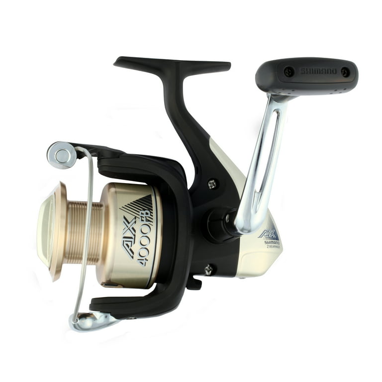 Shimano AX Spinning Reel 4000 Reel Size, 5.2:1 Gear Ratio, 22 Retrieve  Rate, Ambidextrous, Clam Package