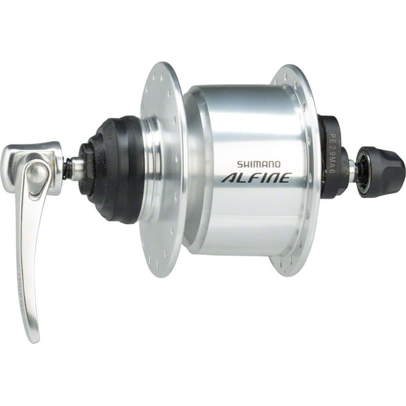 Shimano Alfine DH-S501 Dynamo Front Hub - QR x 100mm, Center-Lock, Silver, 32h