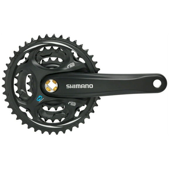 Shimano Altus FC-M311 Crankset - 170mm, 7/8-Speed, 48/38/28t, Riveted, Square Taper JIS Spindle Interface, Black