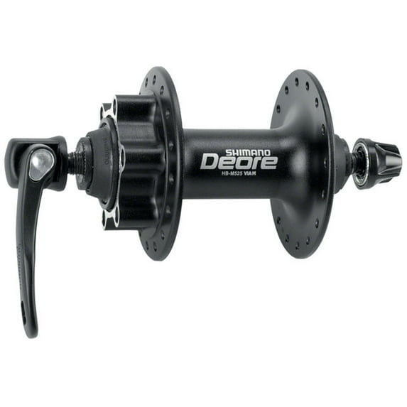 Shimano Deore HB-M525A Front Hub - QR x 100mm, 6-Bolt, Black, 32h