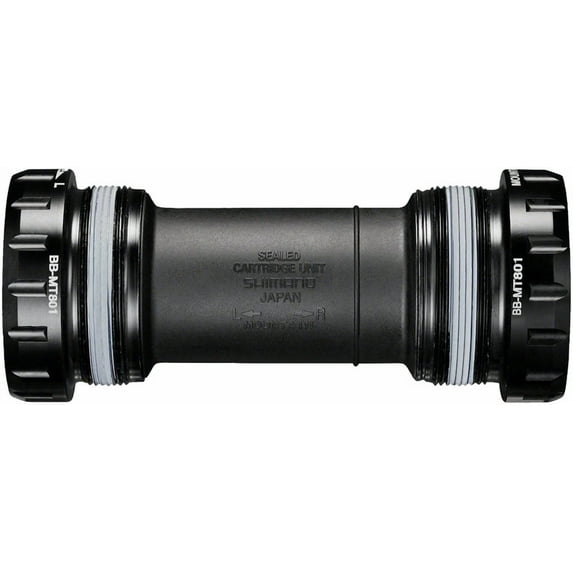 Shimano Deore XT BB-MT801 English Bottom Bracket - English (BSA), 68/73mm, Fits Hollowtech II Spindle, Black