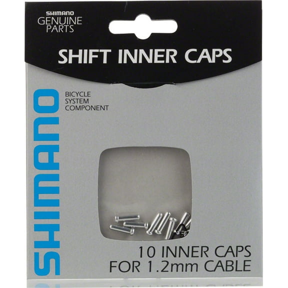 Shimano Derailleur Cable Tips, Box of 10 Bicycle Cable End Crimps