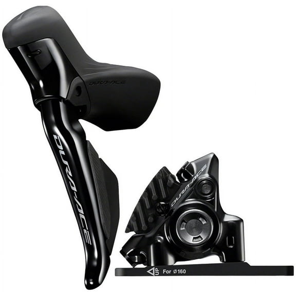 Shimano Dura-Ace ST-R9270F-L Di2 Shift/Brake Lever with BR-R9270 Hydraulic Disc Brake Caliper - Left/Front, 2x, Flat