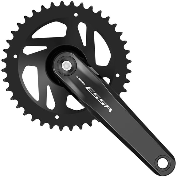 Shimano ESSA FC-U2000-1 Crankset - 175mm, 7/8-Speed, 40t, Riveted, Square Taper JIS Spindle Interface, Black