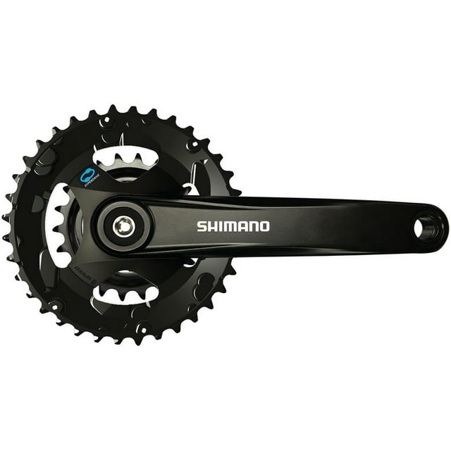 Shimano FC-M315-B2 Crankset - 170mm, 7/8-Speed, Riveted, JIS Square Taper Spindle Interface, 51.8mm Chainline, Black