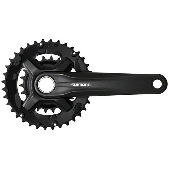 Shimano FC-MT210-B2 Crankset - 175mm, 9-Speed, 36/22t, Riveted, 51.8mm Chainline, Black