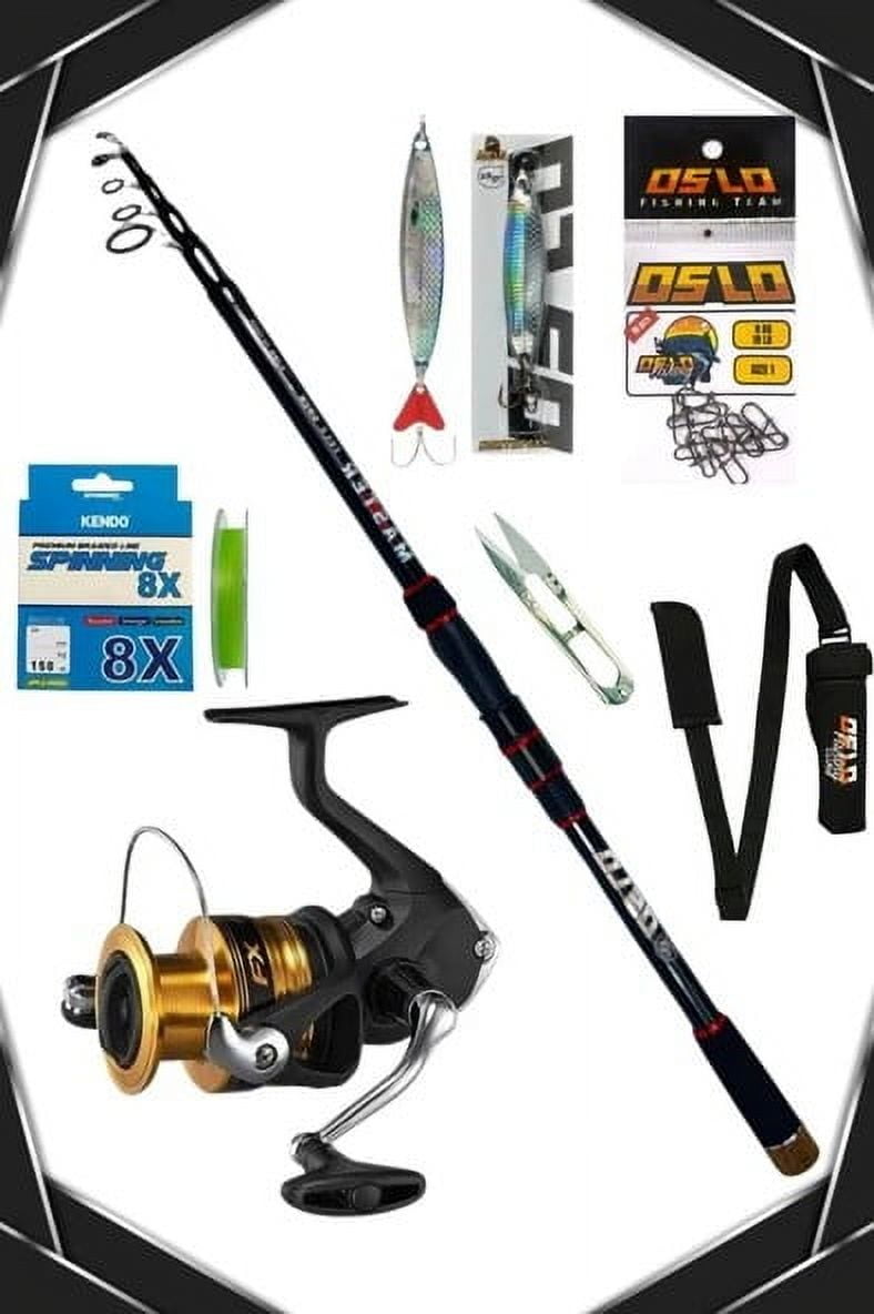 Shimano FX 4000 Oslo Master Fishing Rod 240cm 7-35g 8 Mesh Spin Fishing Rod Set