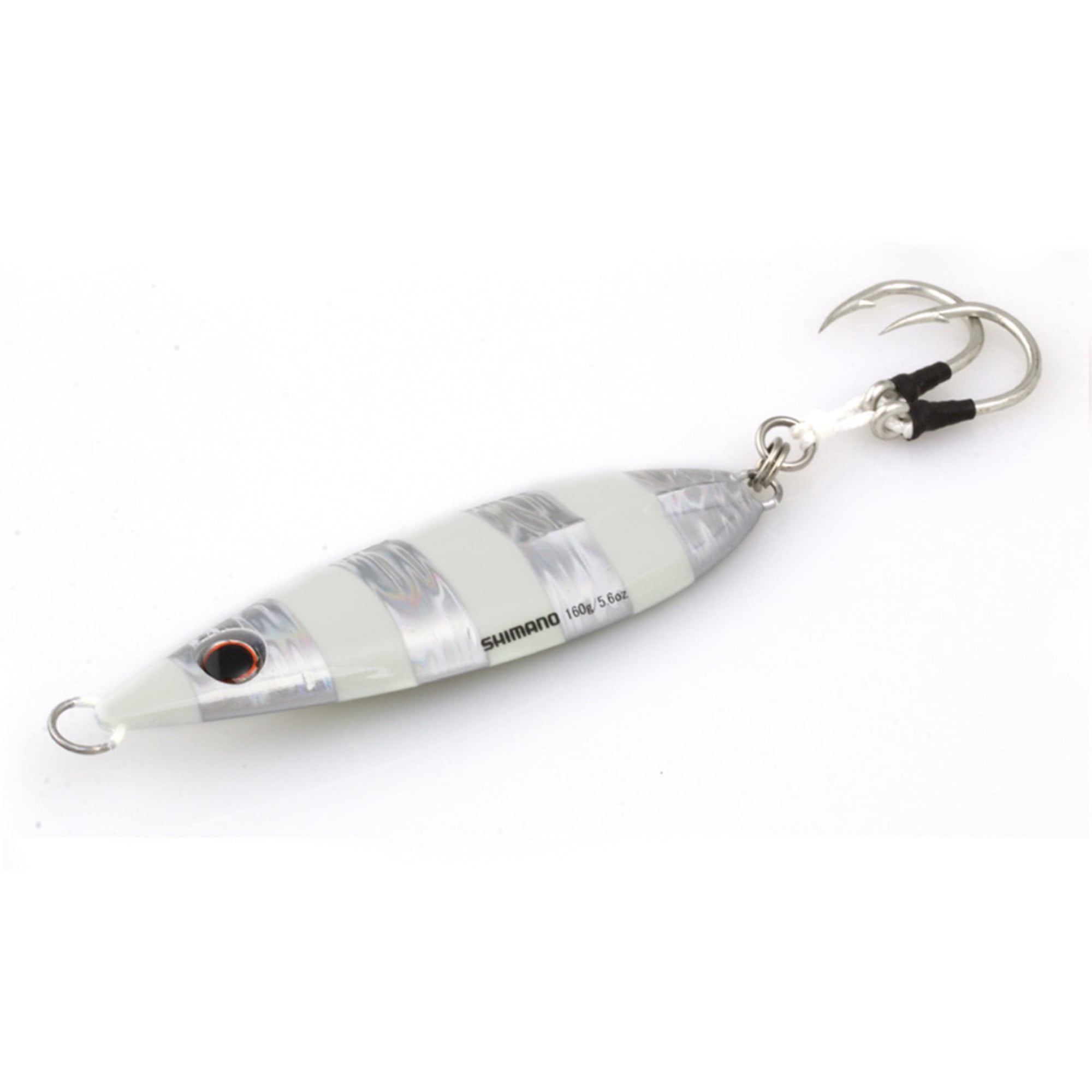 Shimano Fishing BFLY FLATFALL 200G ZEBRA GLW Jigs [BFLFF200ZG]