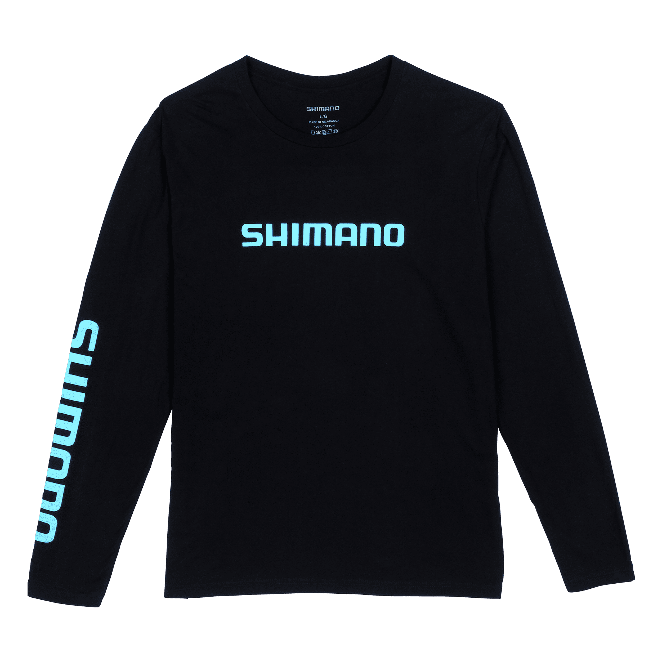 Shimano Fishing Shimano Long Sleeve Cotton Tee Black XL ATEERSLSXLBK
