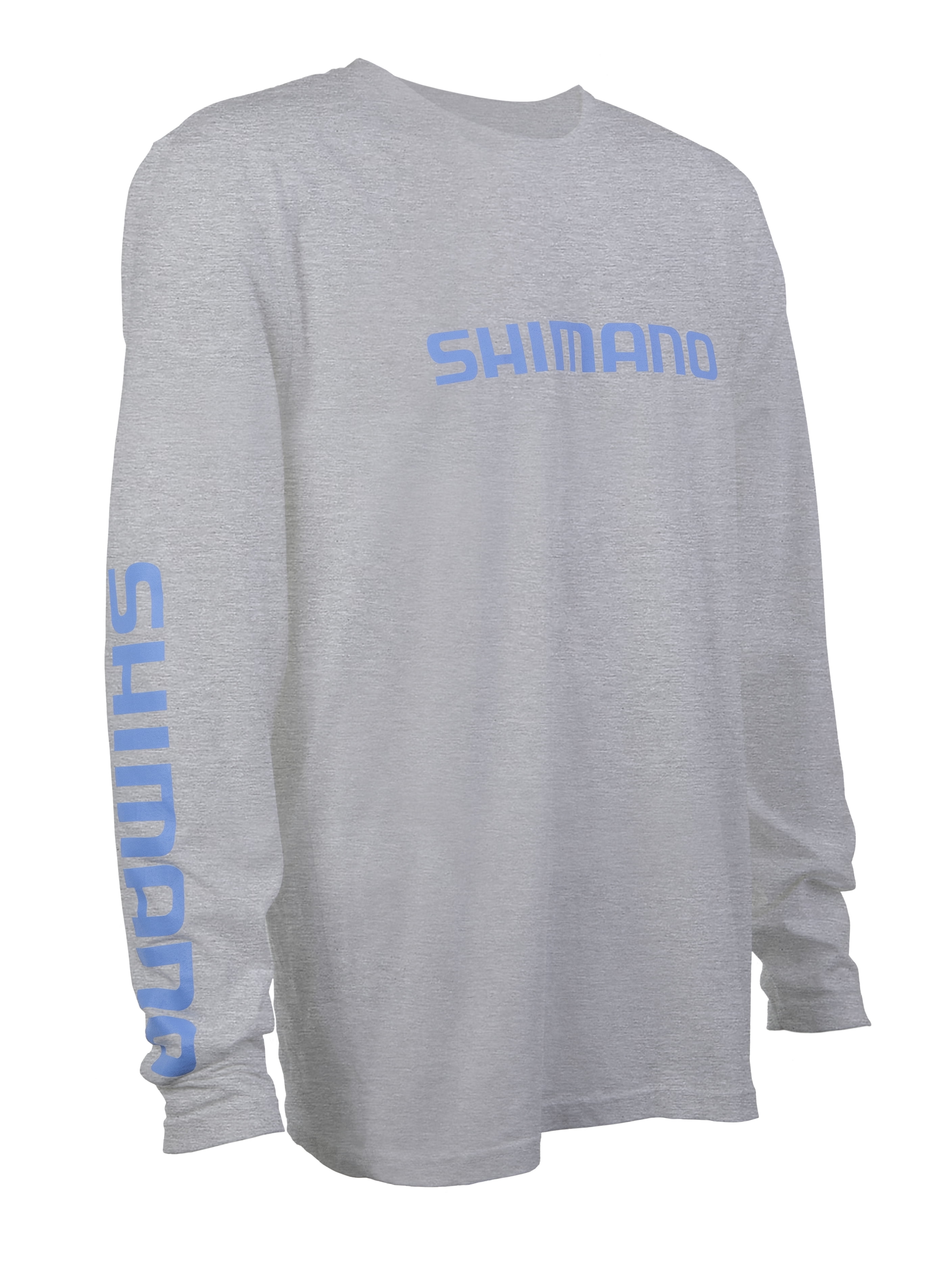 Shimano Fishing Shimano Long Sleeve Cotton Tee - Gray, XL [ATEERSLSXLGY] 