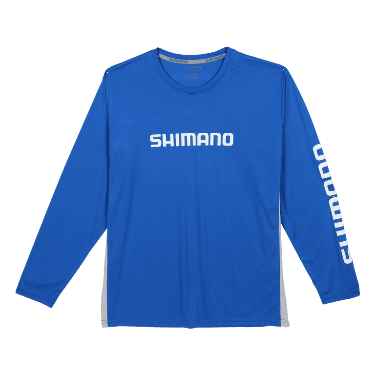 Shimano Fishing Shimano Long Sleeve Tech Tee - Royal_Blue, LG  [ATEEVAPLSLRBL] 