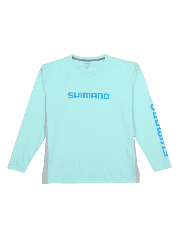 Fishing Shimano Long Sleeve Tech Tee - Seagras, SM [ATEEVAPLSSGR]