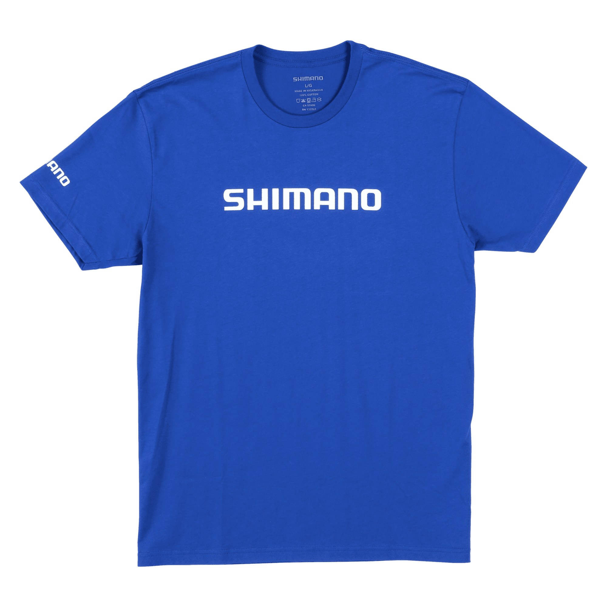 Shimano Fishing Shimano Short Sleeve Cotton Tee - Royal_Blue, SM