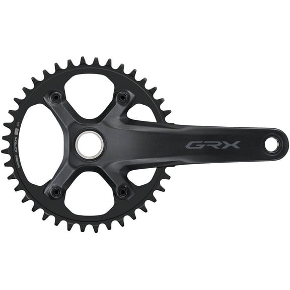 Shimano GRX FC-RX610-1 Crankset - 170mm, 12-Speed, 40t, 110 BCD, Hollowtech II Spindle Interface, Black