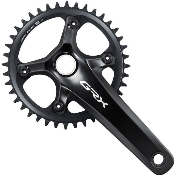 Shimano GRX FC-RX820-1 Crankset - 165mm, 12/13-Speed, 40t, Asymmetric 110 BCD, Hollowtech II, Black